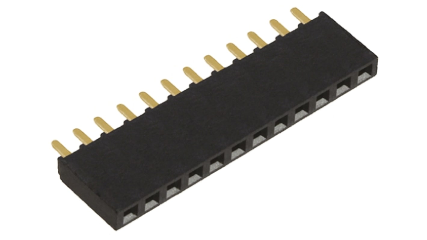 Gniazdo PCB 12 -pinowe raster: 2.54mm typu płytka – płytka Proste Przewlekany