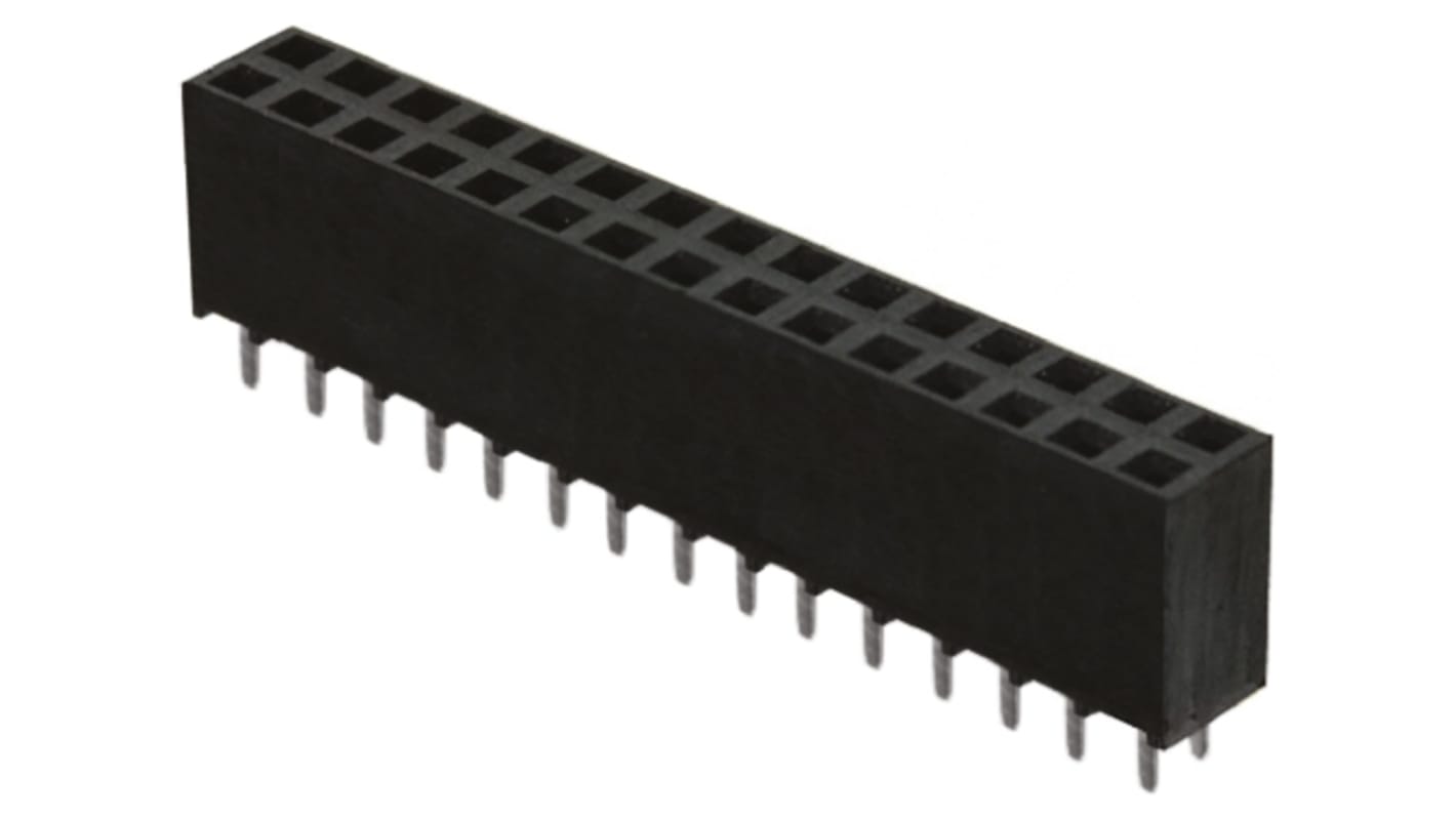 Gniazdo PCB 30 -pinowe 2 -rzędowe raster: 2.54mm typu płytka – płytka Proste Przewlekany