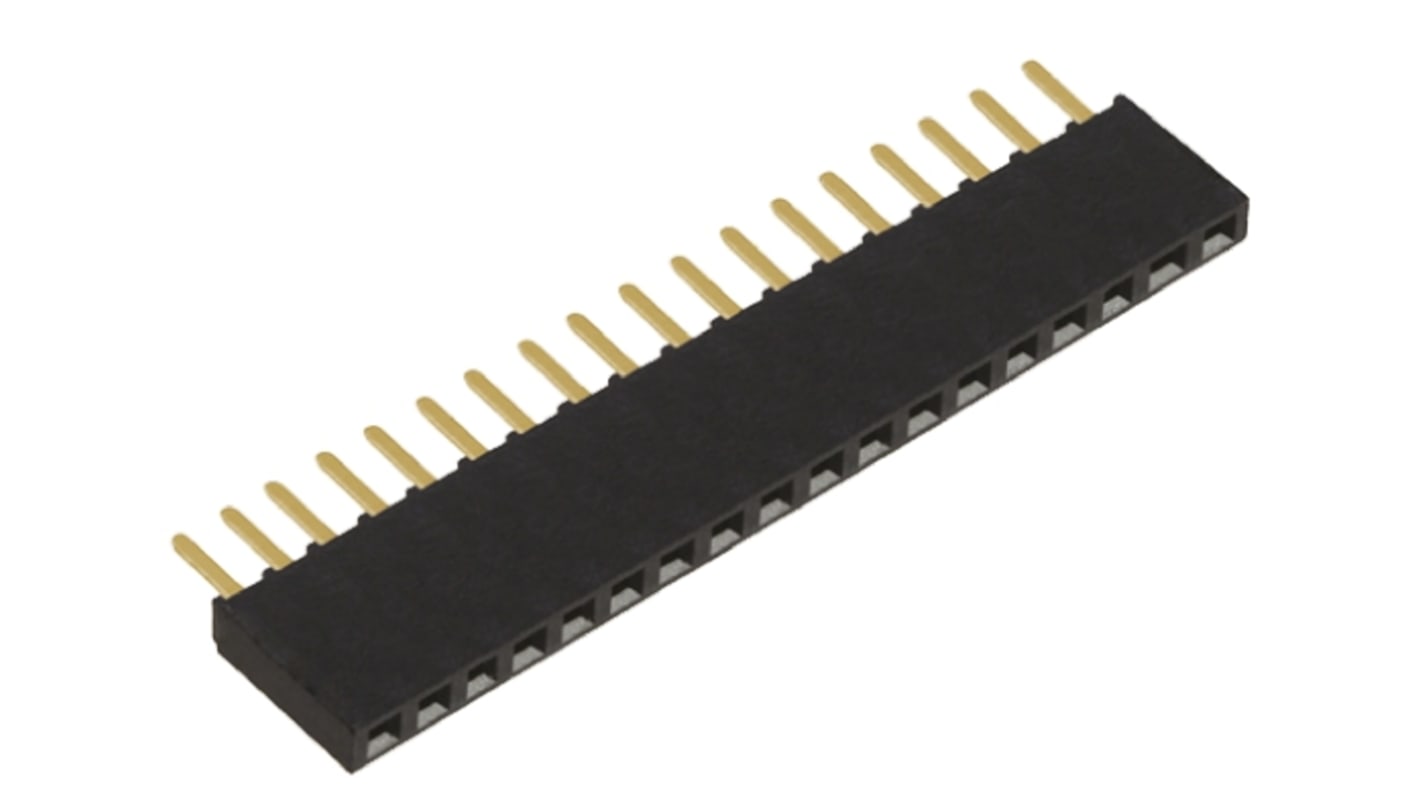 Gniazdo PCB 18 -pinowe raster: 2.54mm typu płytka – płytka Proste Przewlekany