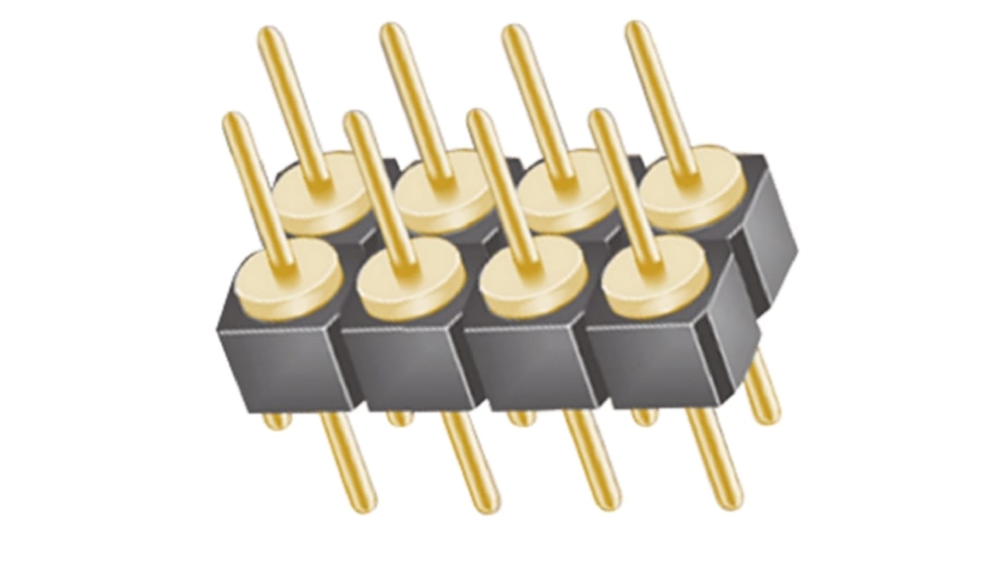 Connettore maschio Samtec, 8 vie, 2 file, passo 2.54mm