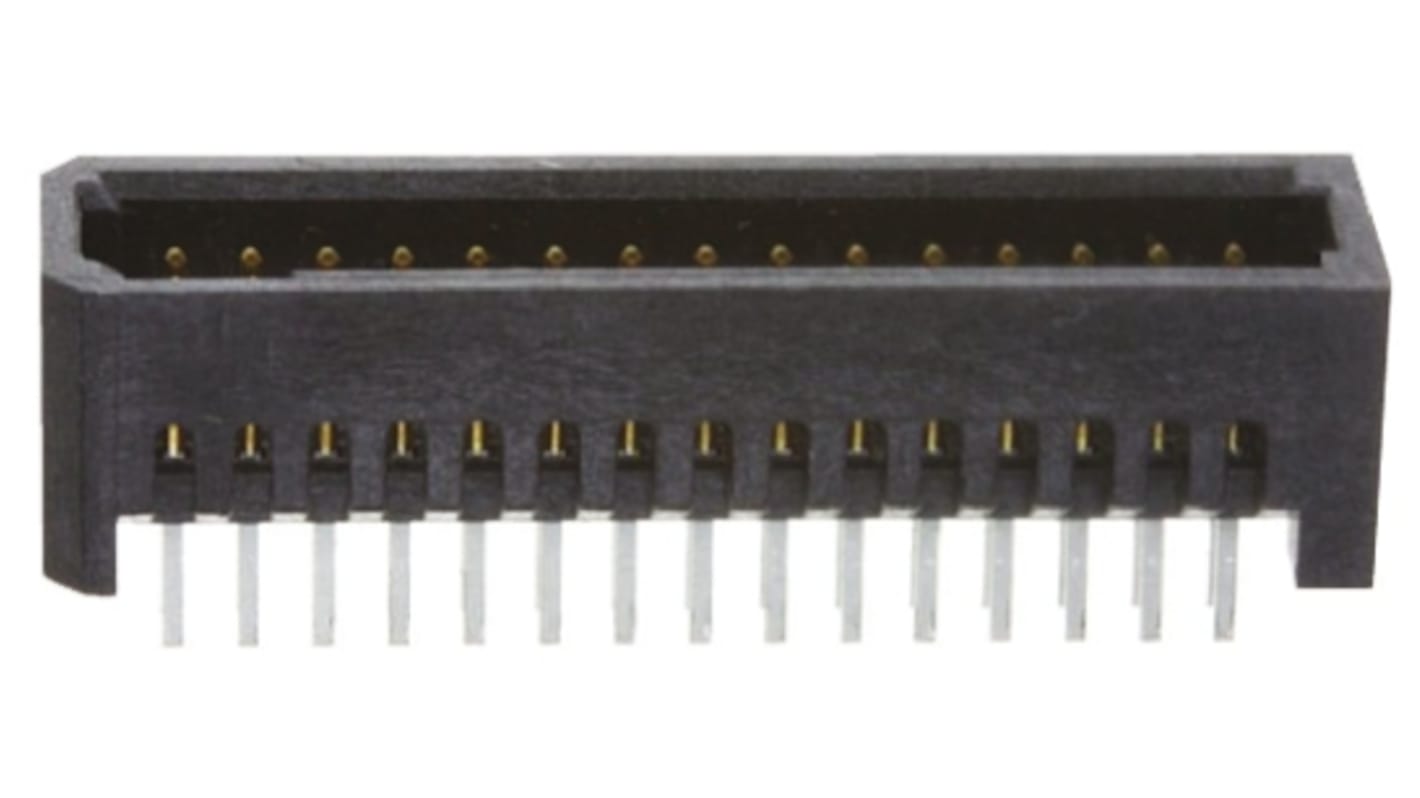 Samtec TFM Series Straight Through Hole PCB Header, 40 Contact(s), 1.27mm Pitch, 2 Row(s), Shrouded