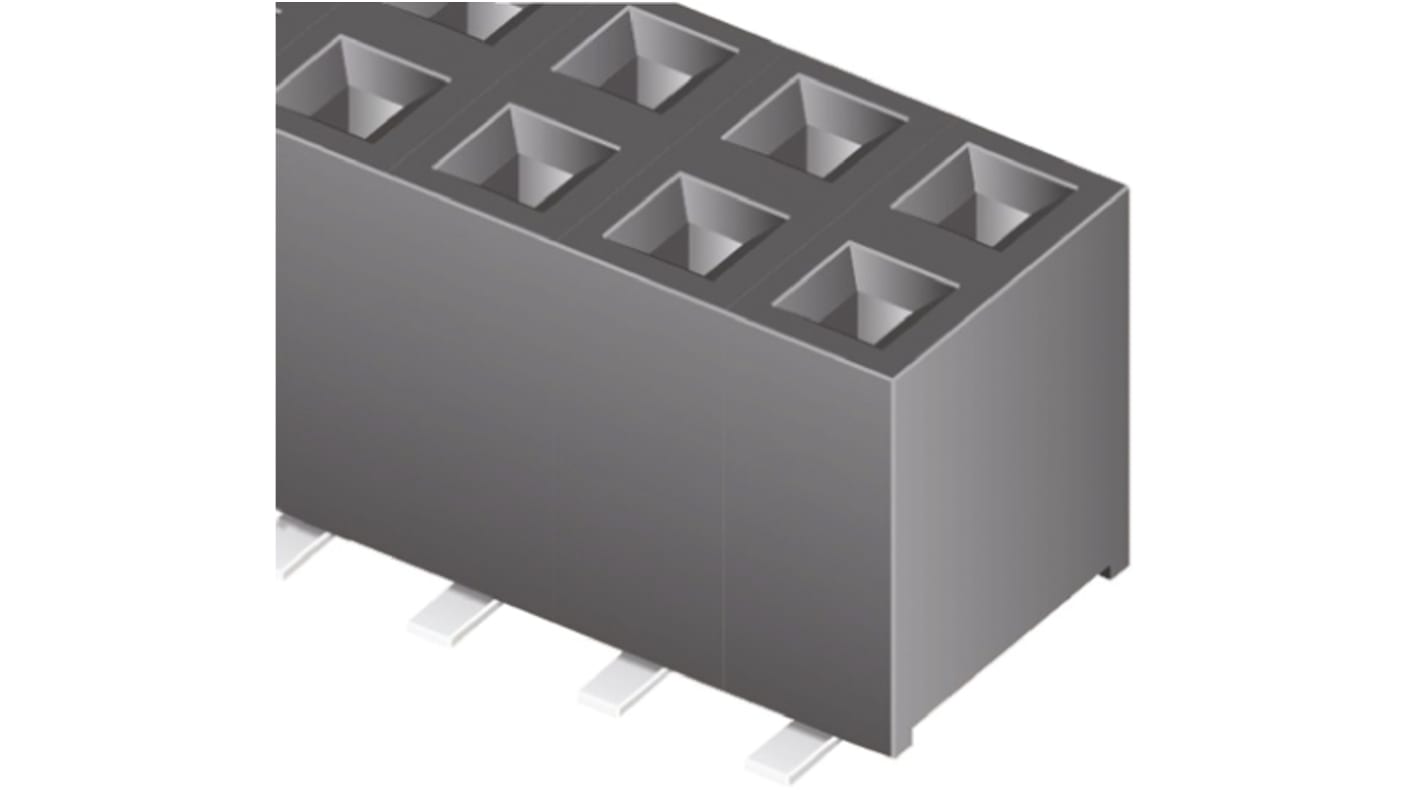 Gniazdo PCB 30 -pinowe 2 -rzędowe raster: 2mm typu płytka – płytka Proste SMD
