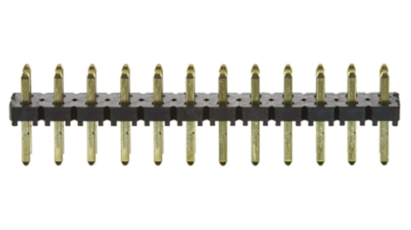 Samtec ピンヘッダ 12極 2.54mm 1列 TLW-112-05-G-S