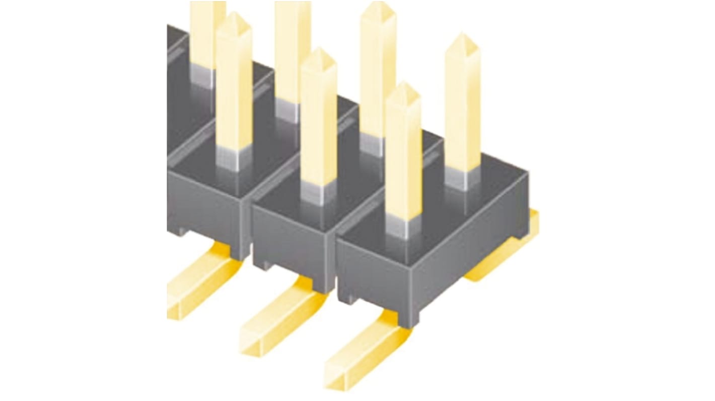 Connettore maschio Samtec, 12 vie, 2 file, passo 2.0mm