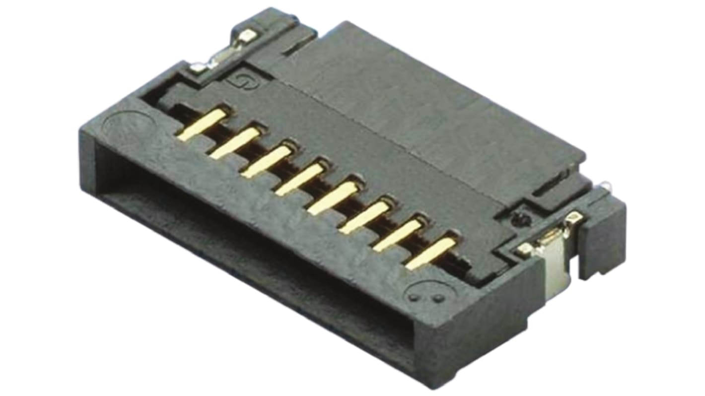 Amphenol Communications Solutions, SFVL 0.5mm Pitch 8 Way Right Angle Male FPC Connector, ZIF Bottom Contact