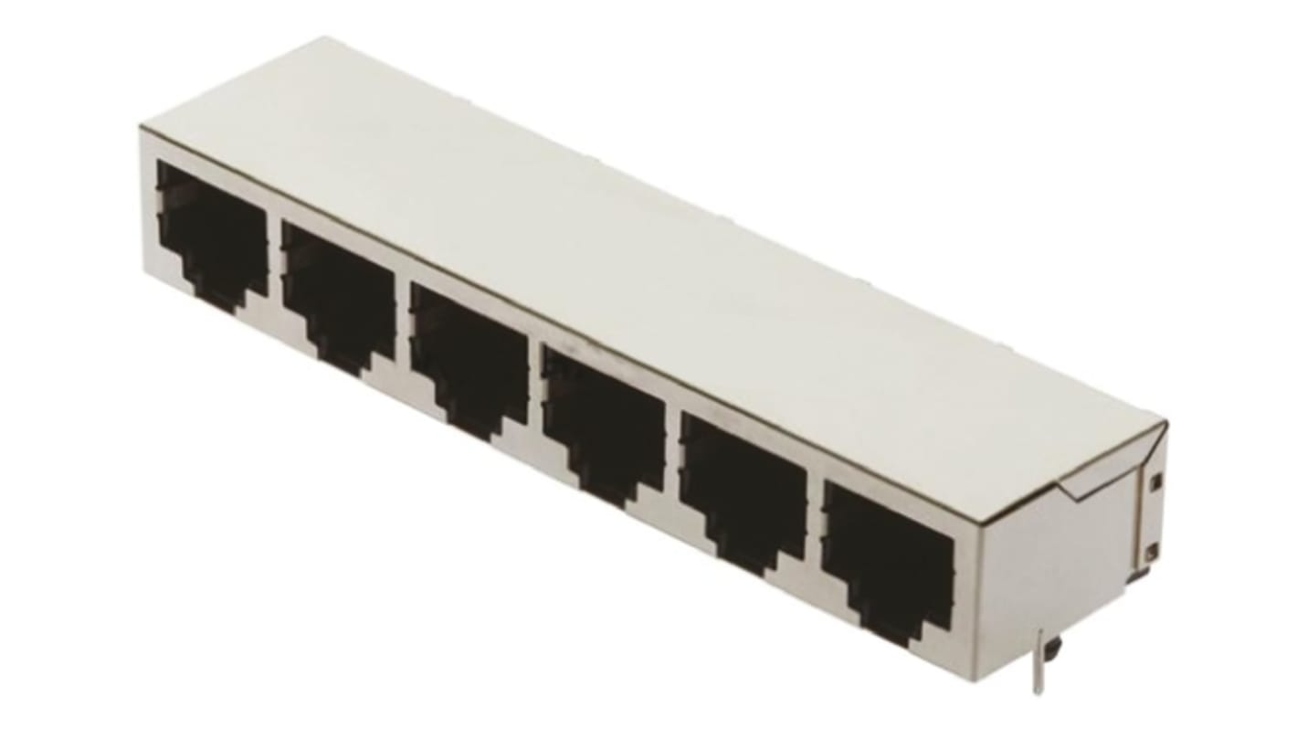 Connettore RJ45 Femmina HARTING Cat5, 8C x 6 porte vie, Montaggio con foro passante