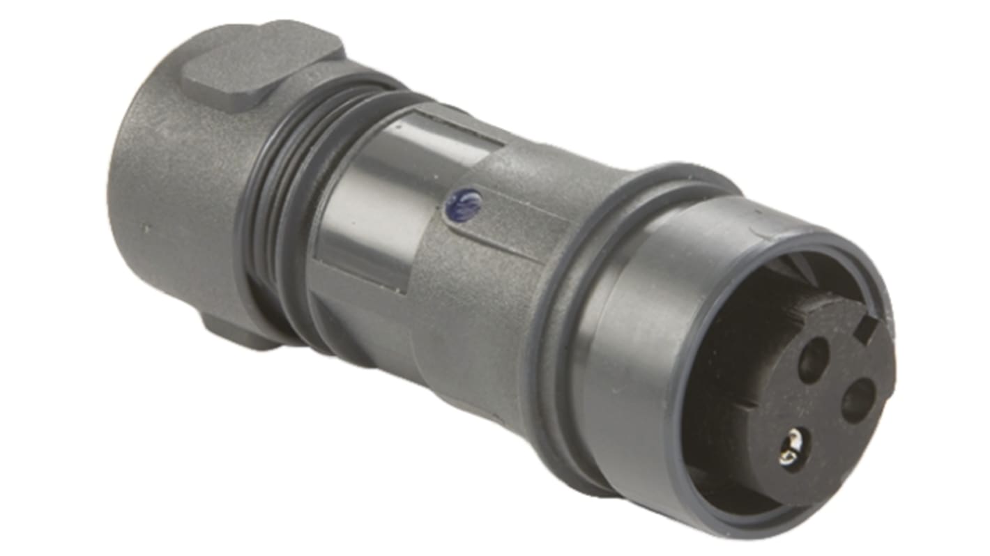 Bulgin Circular Connector, 3 Contacts, Cable Mount, Socket, Female, IP66, IP68, IP69K, Buccaneer 6000 Series