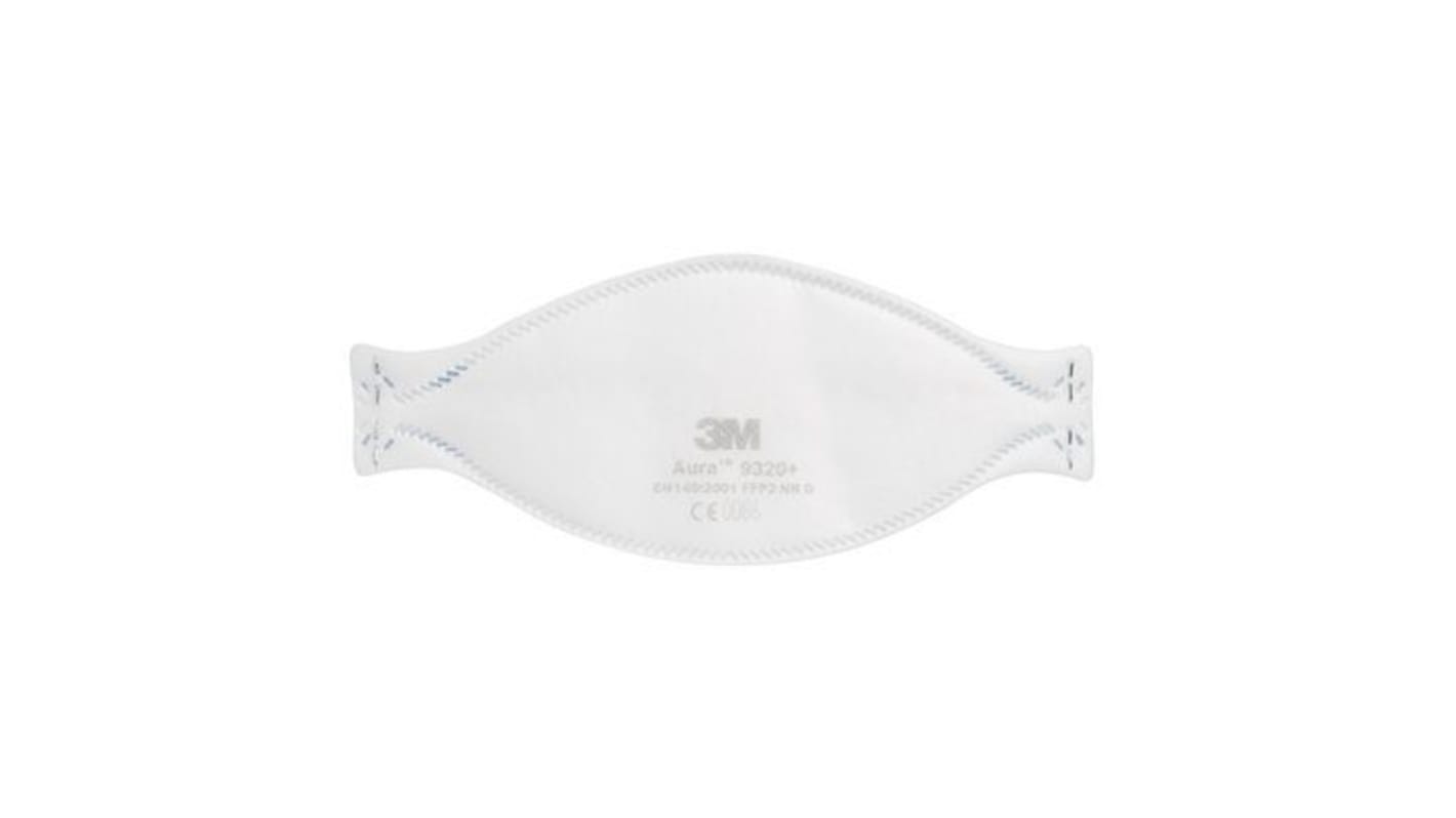 3M Aura+ Series Disposable Face Mask for General Purpose Protection, FFP2, Non-Valved, Fold Flat 20 per Package