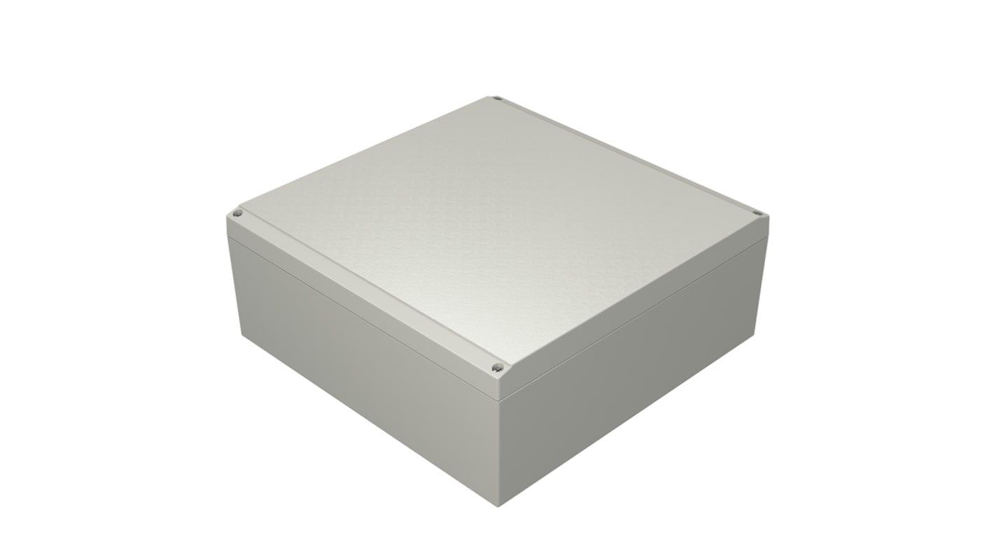 Rose Aluform Series Grey Die Cast Aluminium Enclosure, IP66, IK09, Grey Lid, 280 x 280 x 111mm