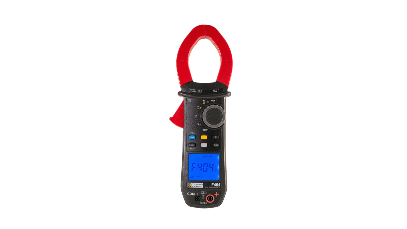 Chauvin Arnoux F404 Clamp Meter, 1500A dc, Max Current 1000A ac CAT III 1500V