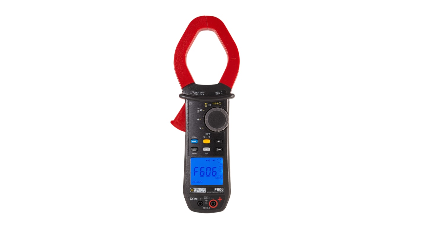 Chauvin Arnoux F606 Clamp Meter, 3000A dc, Max Current 3000A ac CAT III 1000V With RS Calibration