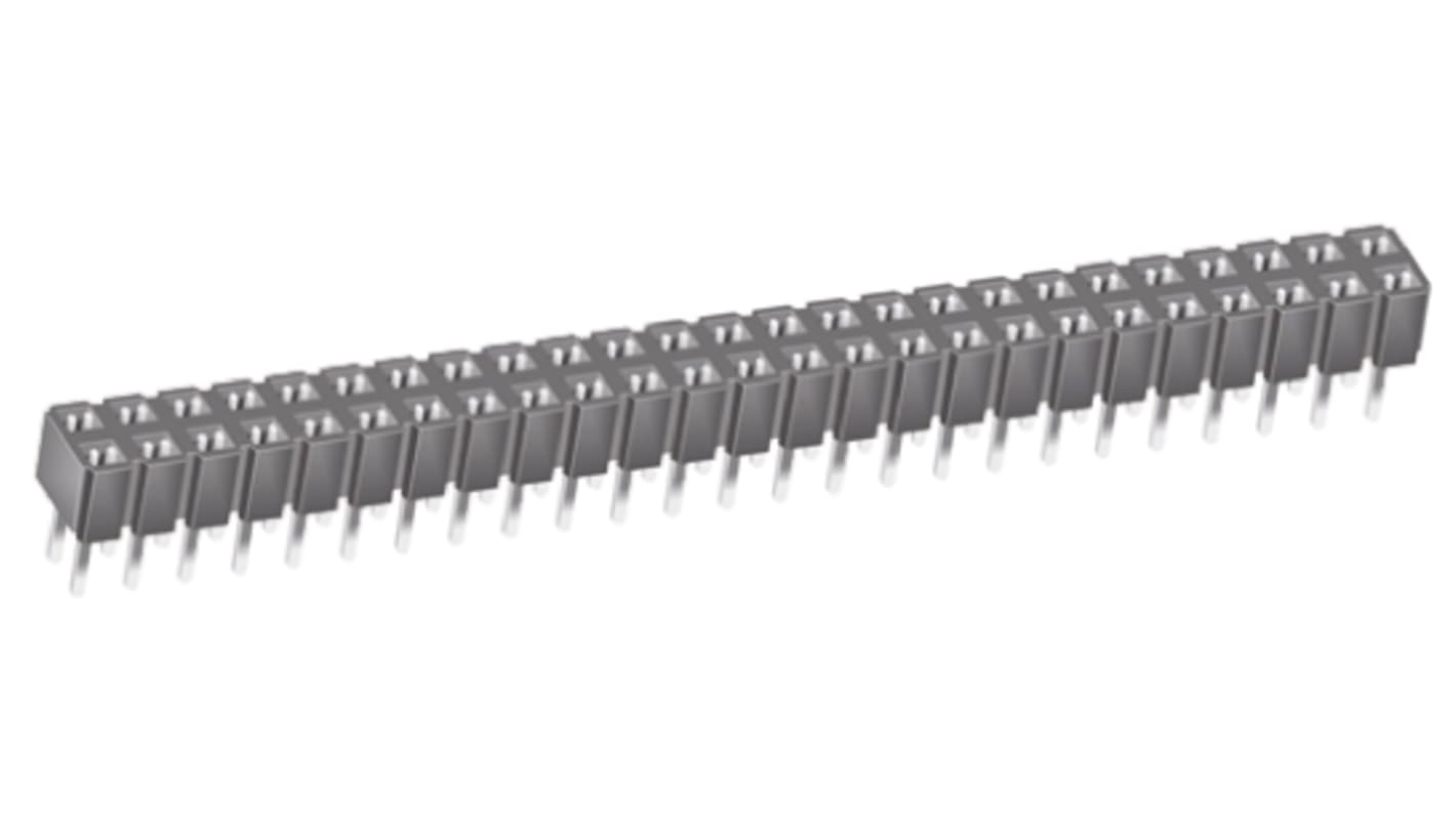 Gniazdo PCB 50 -pinowe 2 -rzędowe raster: 2.54mm typu płytka – płytka Proste Przewlekany