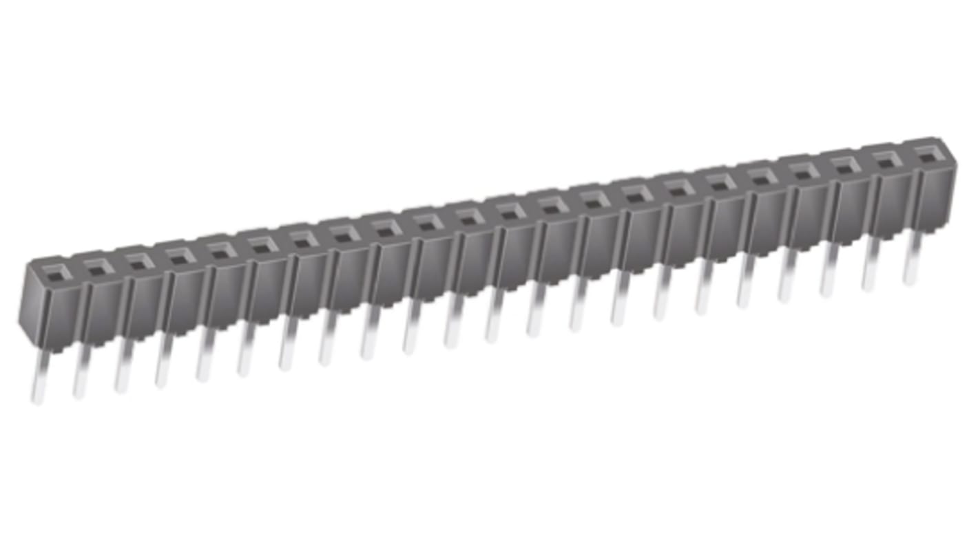 Gniazdo PCB 22 -pinowe raster: 2.54mm typu płytka – płytka Proste Przewlekany