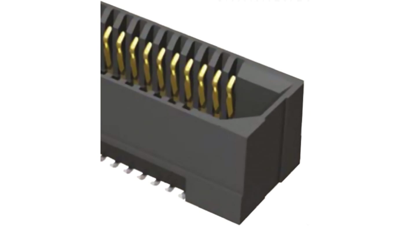 Samtec ERF8 Series Straight Surface Mount PCB Socket, 100-Contact, 2-Row, 0.8mm Pitch, Solder Termination