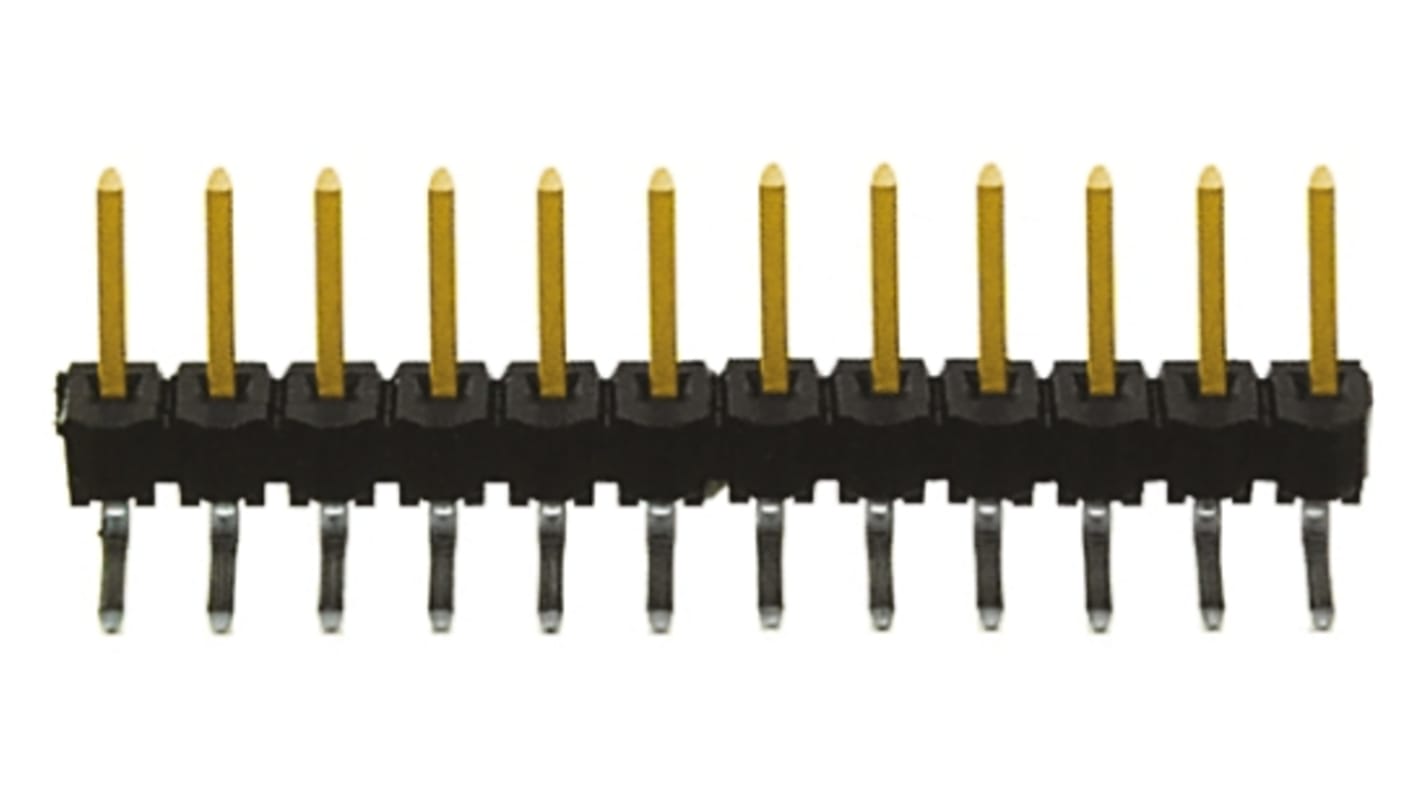Connettore maschio Samtec, 12 vie, 1 fila, passo 2.54mm