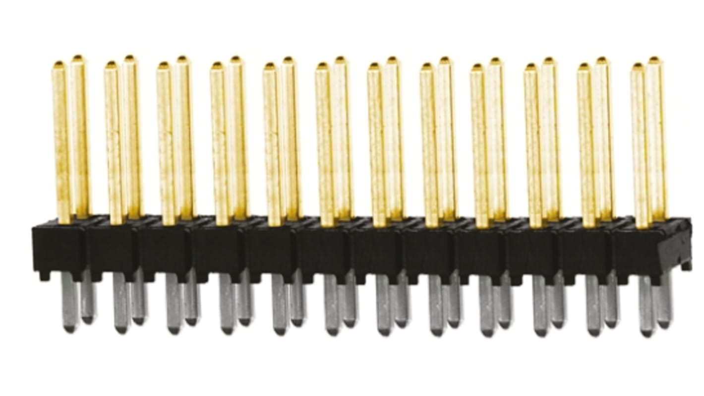Samtec TSW Series Straight Through Hole Pin Header, 24 Contact(s), 2.54mm Pitch, 2 Row(s), Unshrouded