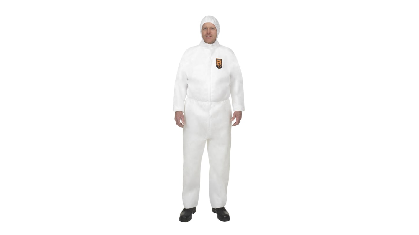 Kimberly Clark KleenGuard® A50 Einweg-Overalls M Weiß, 170 → 176cm L., Unisex, Polypropylen