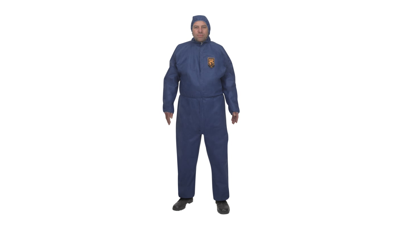 Kimberly Clark Blue Disposable overalls, CE CAT III. EN 1073-2:2002; EN 1149-1:1995; EN 13034:2005 - Limited Splash
