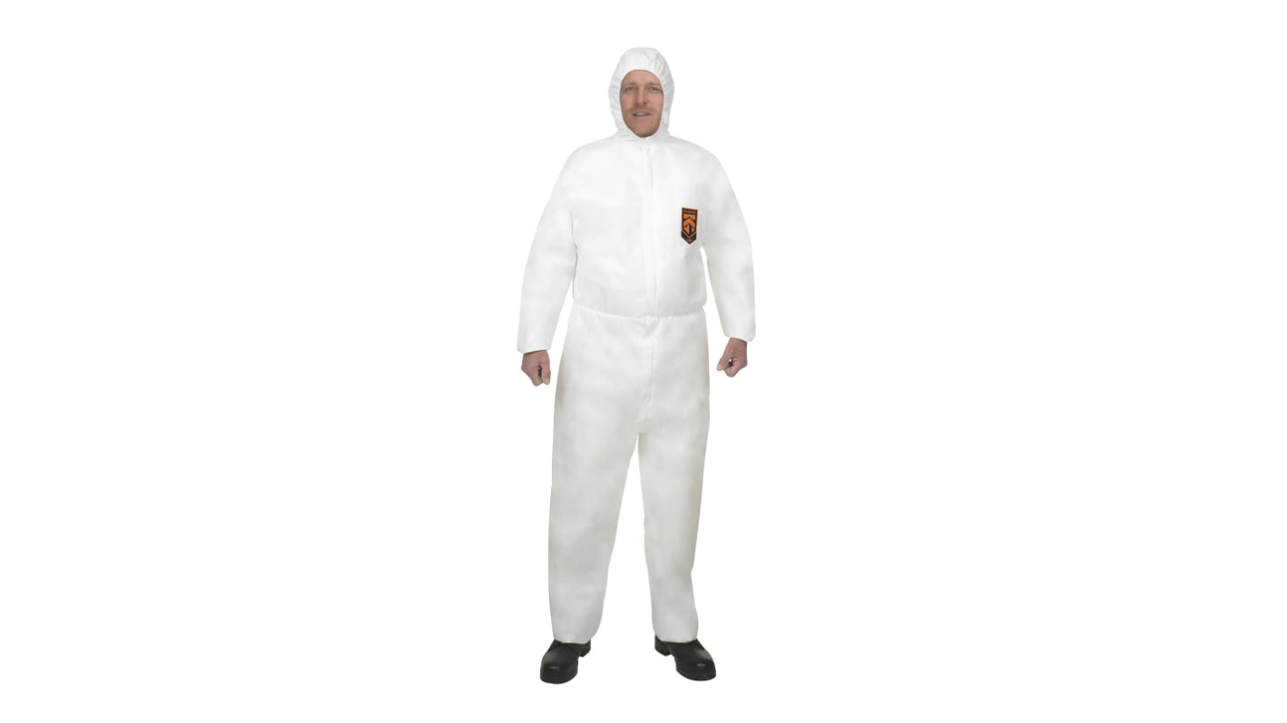 Kimberly Clark KleenGuard® A40 Einweg-Overalls M Weiß, 170 → 176cm L., Unisex, Spinnvlies-Stoff