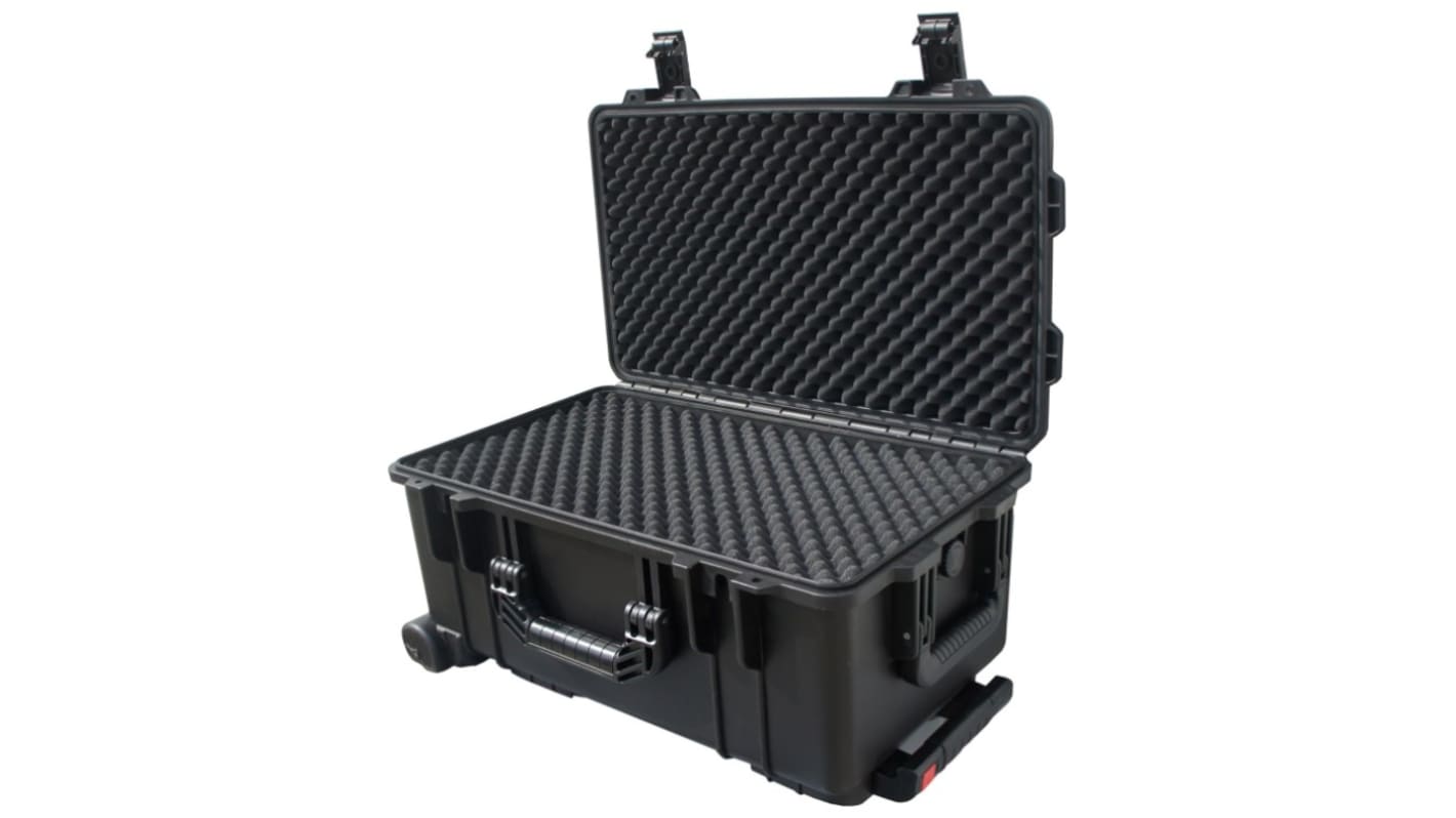 RS PRO Waterproof Plastic Equipment case With Wheels, 530 x 355 x 225mm
