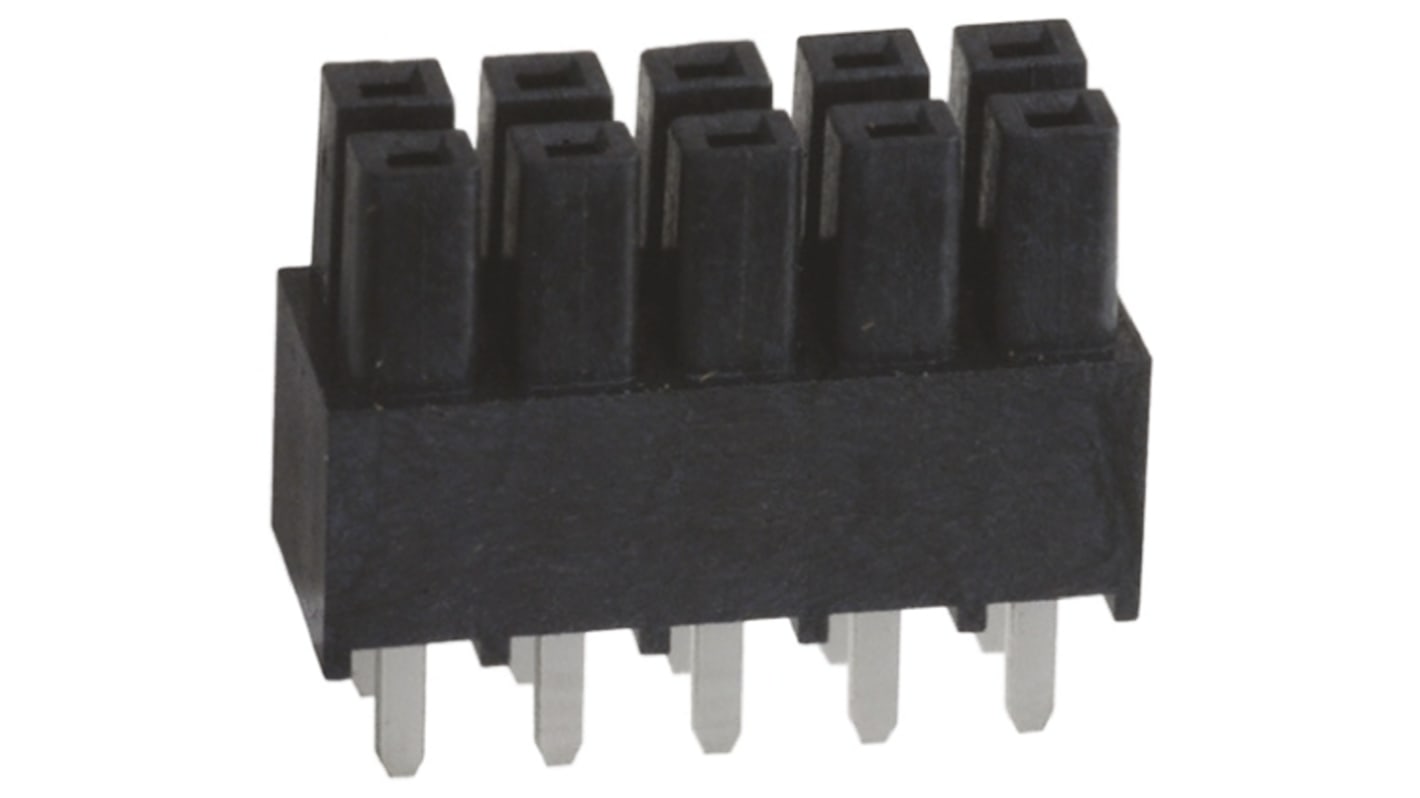 Gniazdo PCB 10 -pinowe 2 -rzędowe raster: 2.54mm typu płytka – płytka Proste Przewlekany