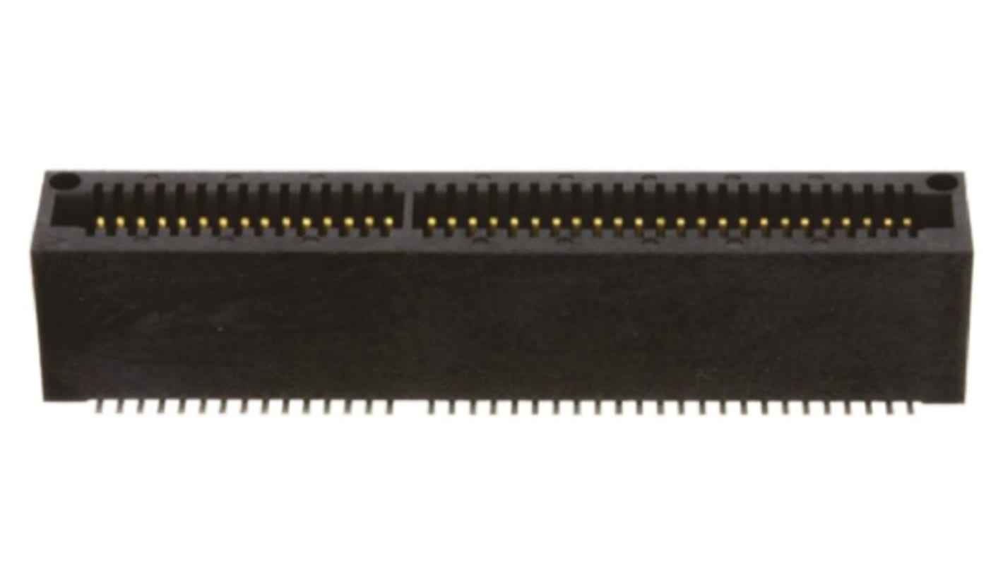 Samtec MEC1 Series Female Edge Connector, Surface Mount, 120-Contacts, 1mm Pitch, 2-Row, Solder Termination