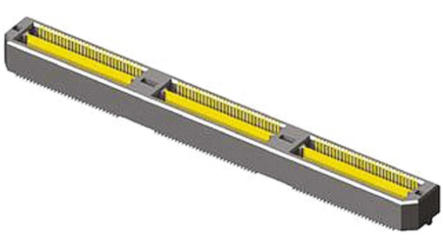 Samtec QTH Series Straight Surface Mount PCB Header, 60 Contact(s), 0.5mm Pitch, 2 Row(s), Shrouded