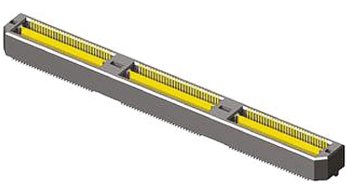 Samtec QTH Series Straight Surface Mount PCB Header, 120 Contact(s), 0.5mm Pitch, 2 Row(s), Shrouded