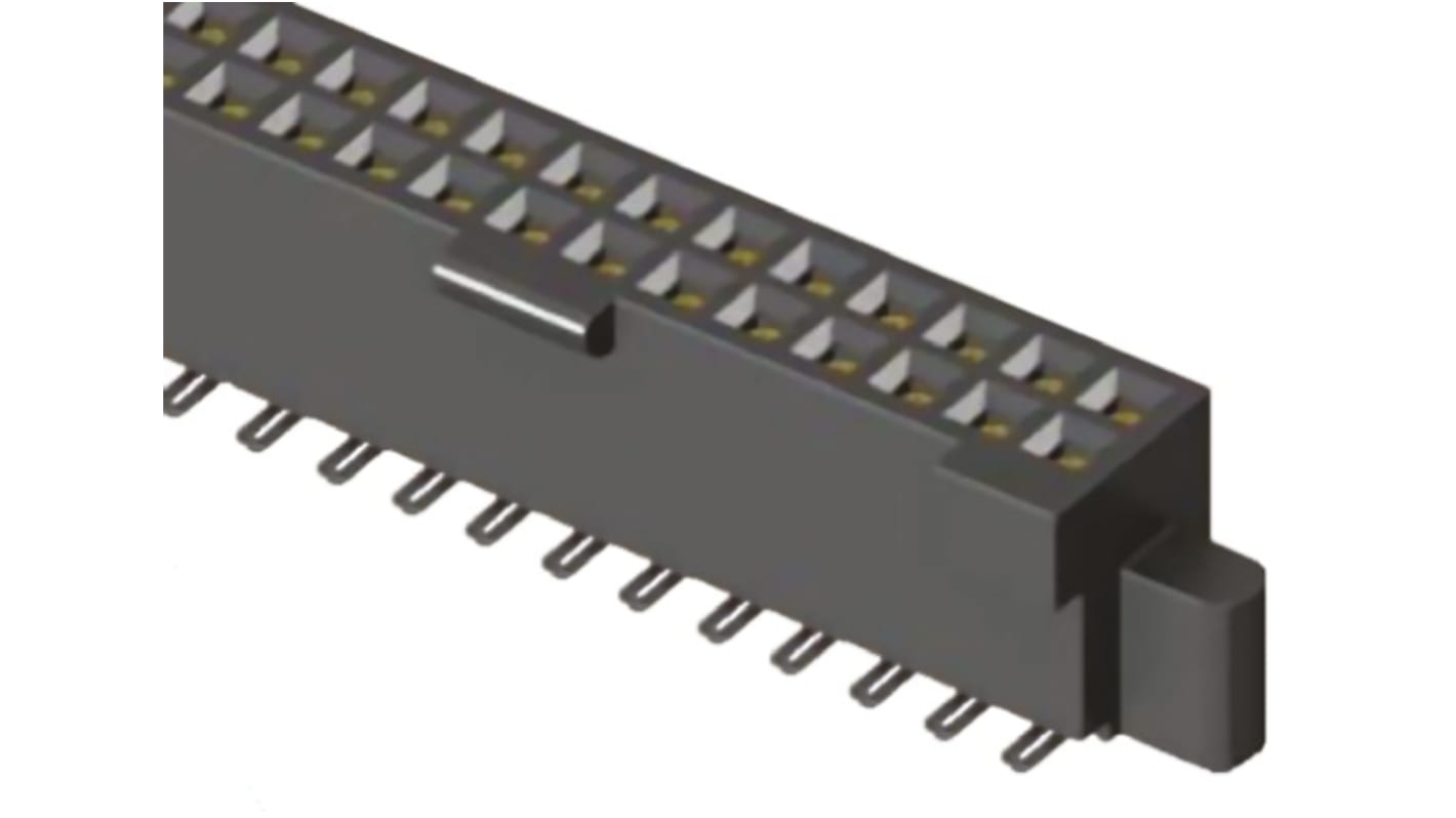 Samtec SFML Series Straight Surface Mount PCB Socket, 50-Contact, 2-Row, 1.27mm Pitch, Solder Termination