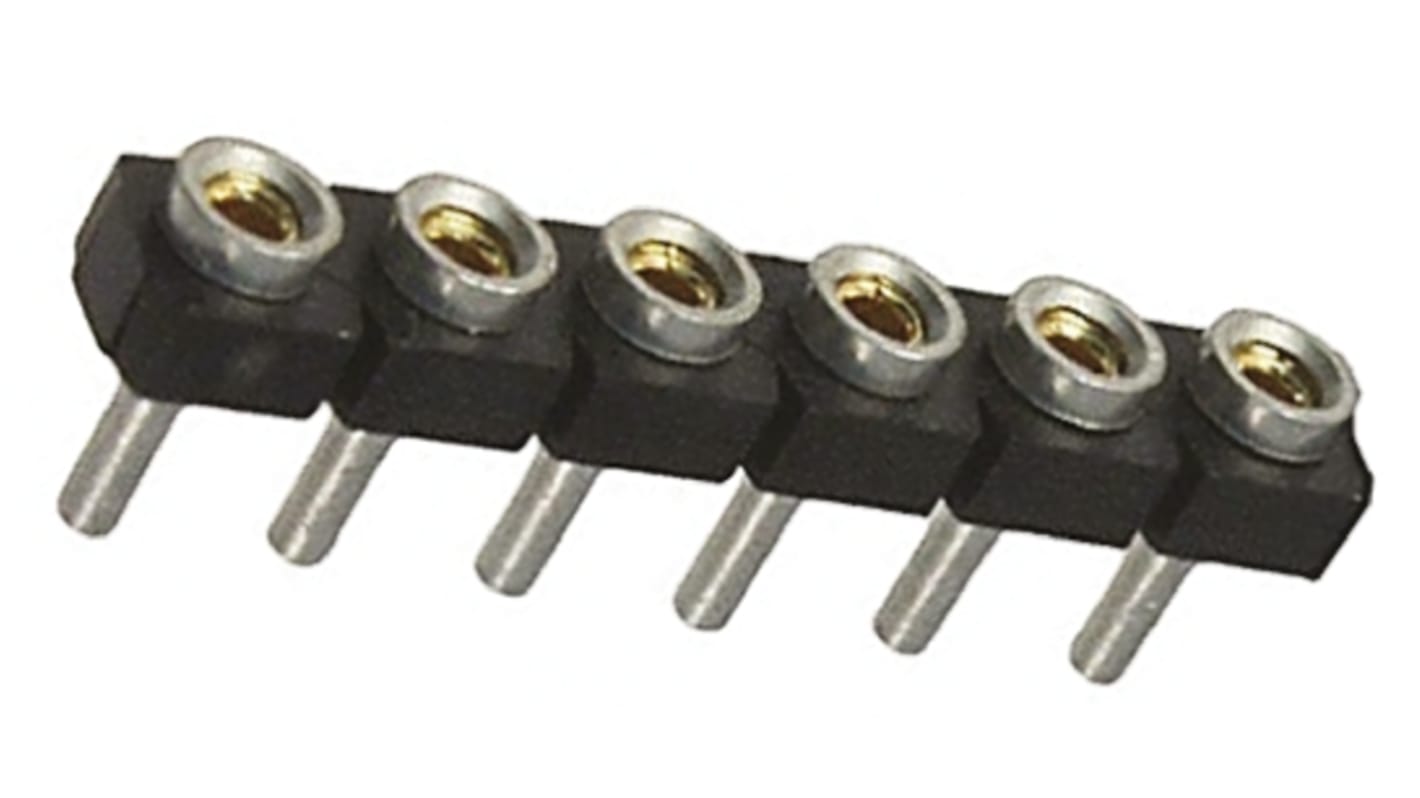 Gniazdo PCB 6 -pinowe raster: 2.54mm typu płytka – płytka Proste Przewlekany