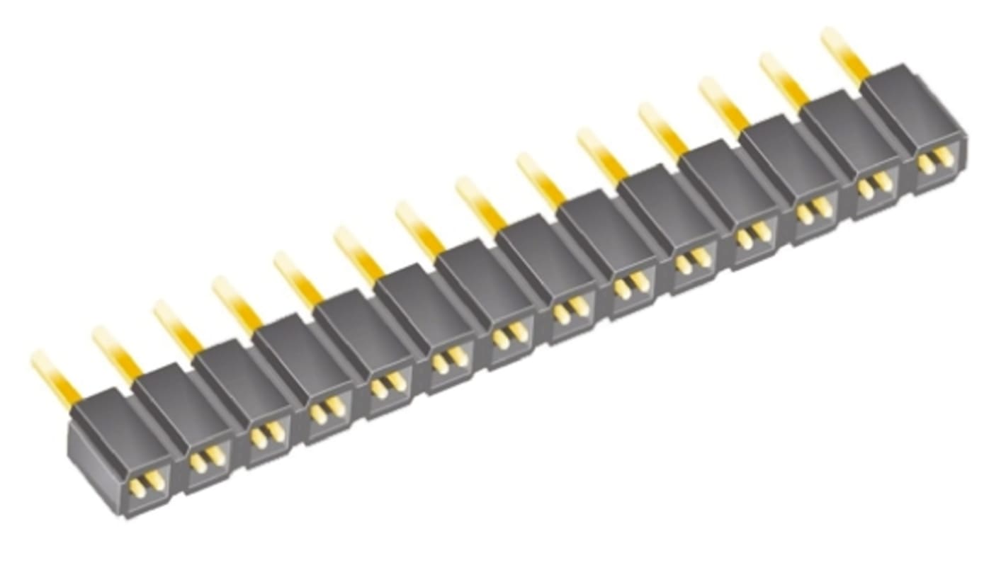 Gniazdo PCB 14 -pinowe raster: 2.54mm typu płytka – płytka Proste Przewlekany