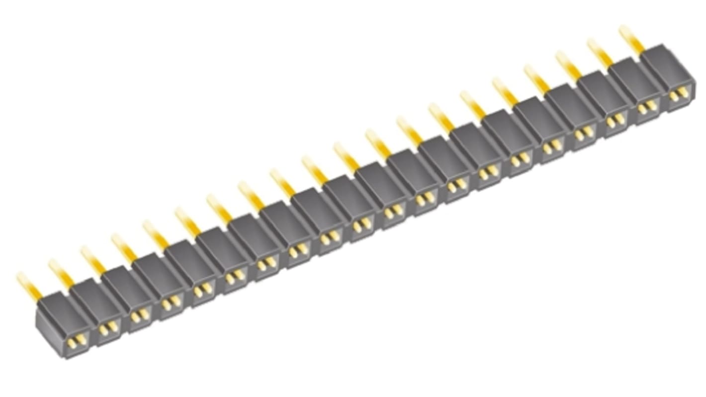 Gniazdo PCB 20 -pinowe raster: 2.54mm typu płytka – płytka Proste Przewlekany