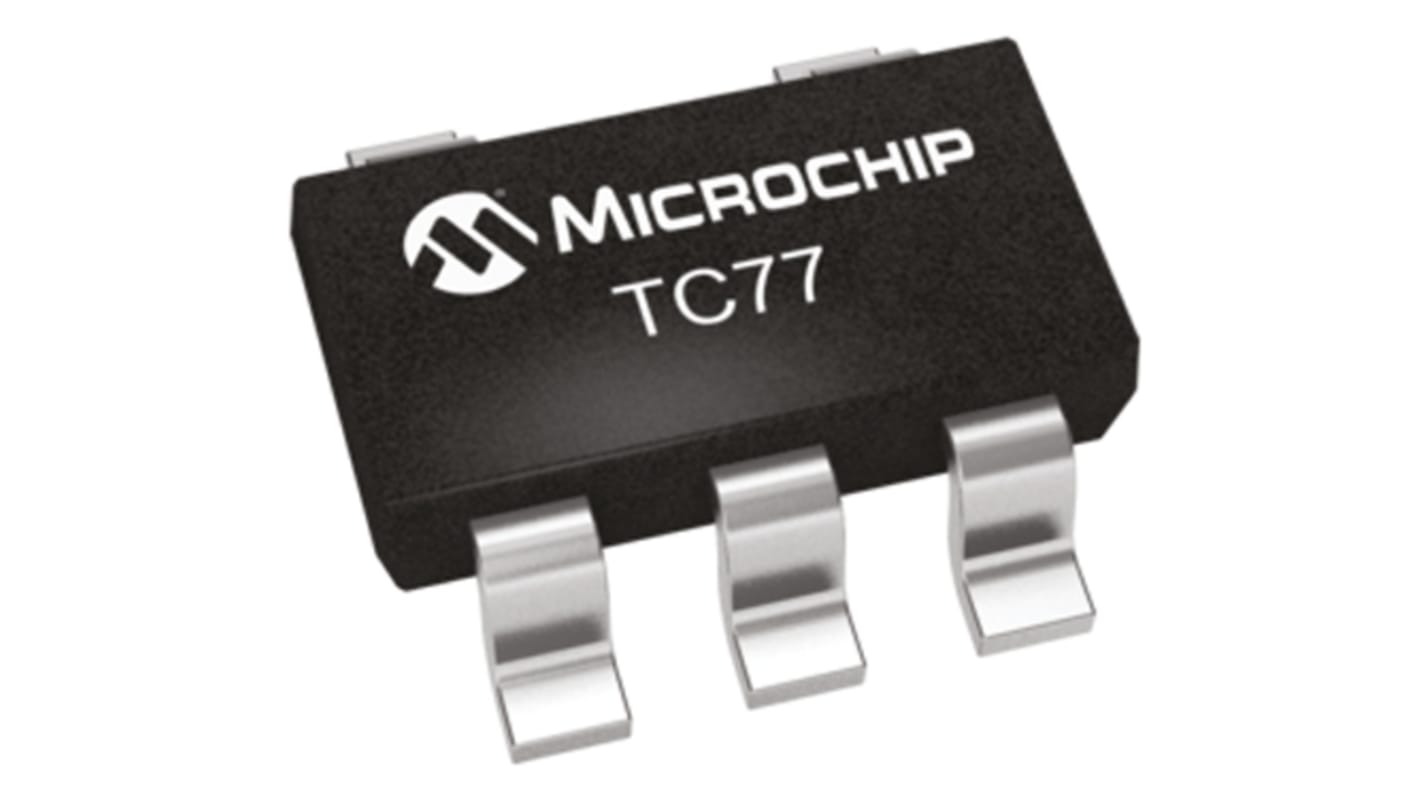 Microchip Temperature Sensor, Digital Output, Surface Mount, Serial-Microwire, Serial-SPI, ±3°C, 5 Pins