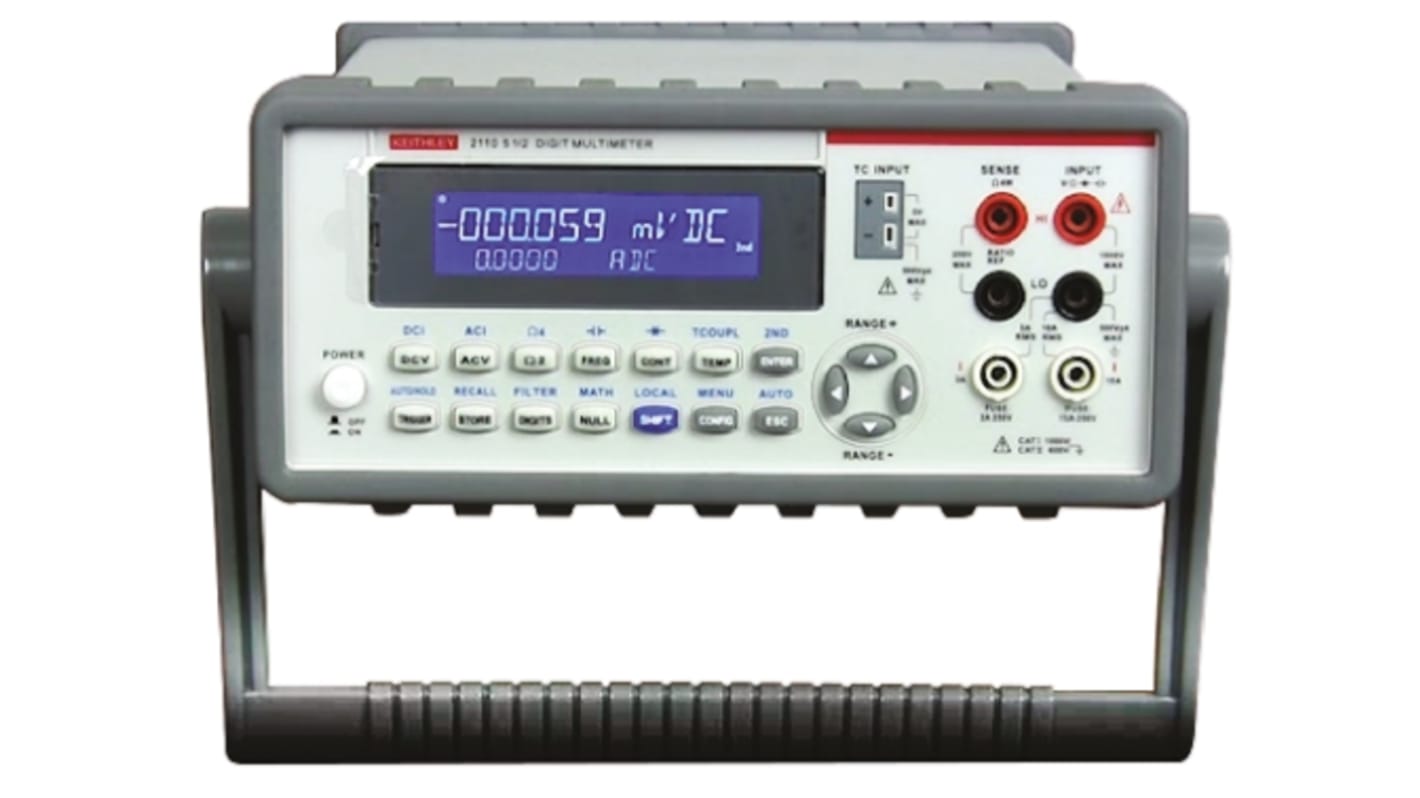 Keithley 2110, Tisch Digital Multimeter, CAT I, CAT II 750V ac / 10A ac, 100MΩ