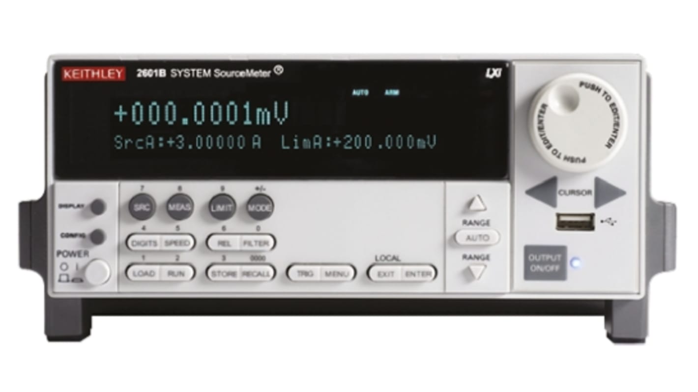 Misuratore di alimentazione Keithley serie 2600, 1 canale, ±100 mV → ±40 V, Cert. ISO