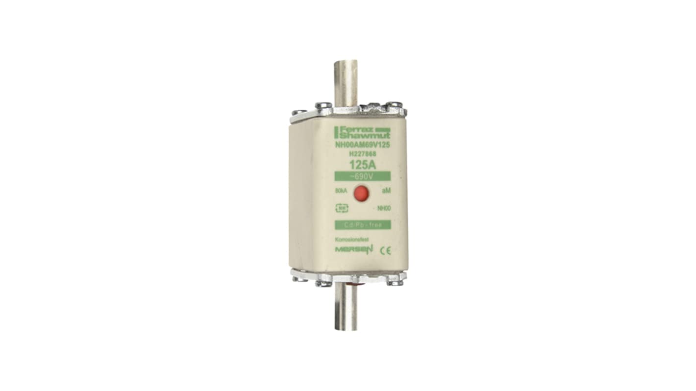 Mersen 125A NH Fuse, NH00, 690V