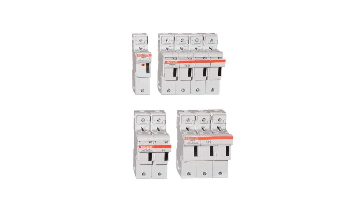 Portafusibili per montaggio su guida Mersen 14 x 51mm, 3P, 50A, 690V ca