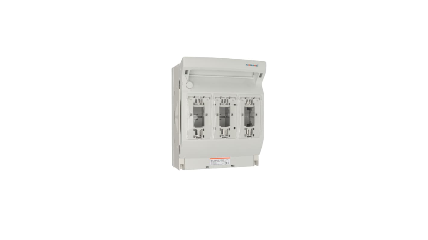 Mersen 250A Rail Mount Fuse Holder for NH1 Fuse, 3P, 690V ac