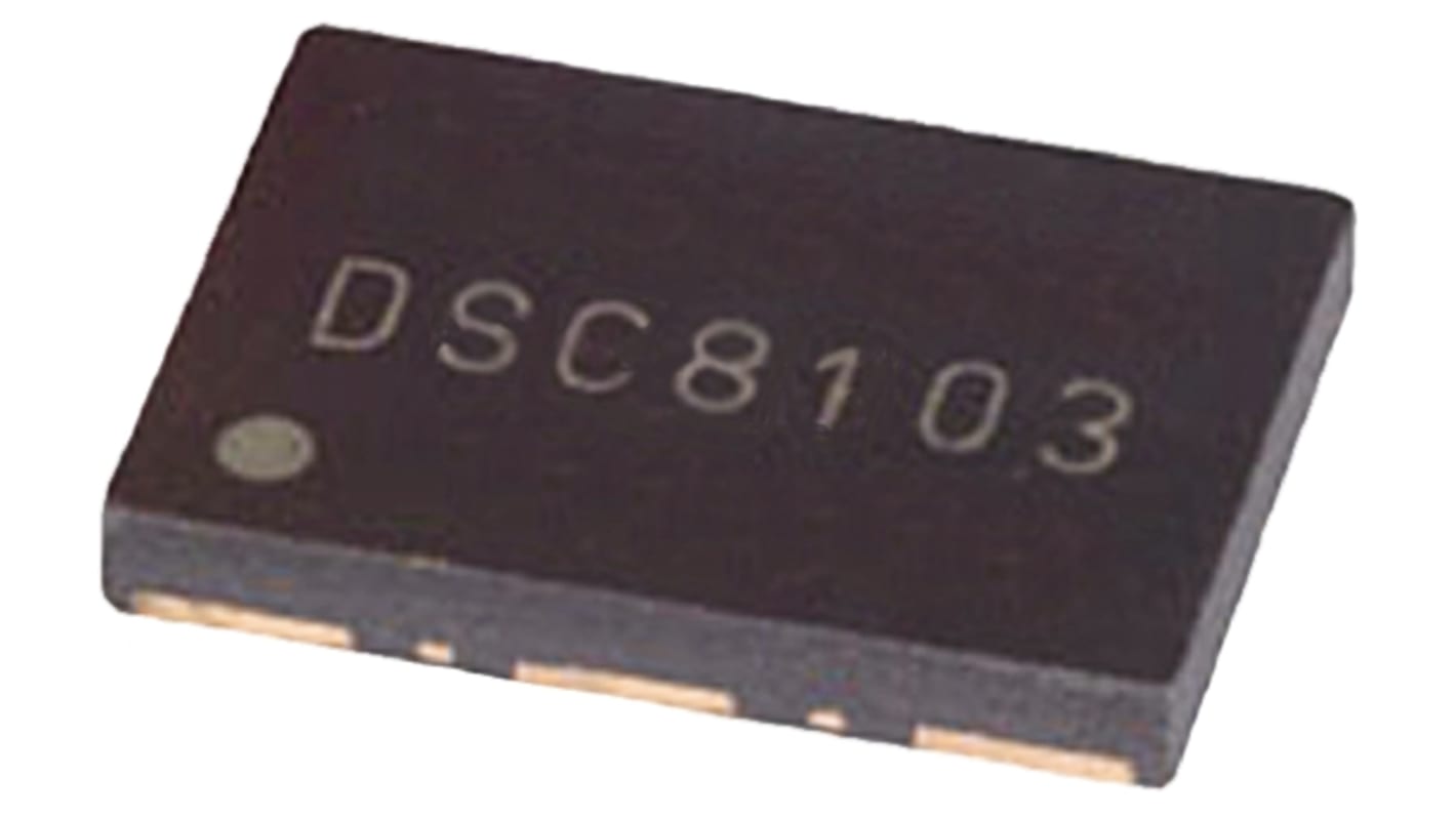 Oscillatore MEMS DSC8101CI5-XXX.XXXX, 170MHz, PQFN, 4 Pin 3.2 x 2.5 x 0.85mm