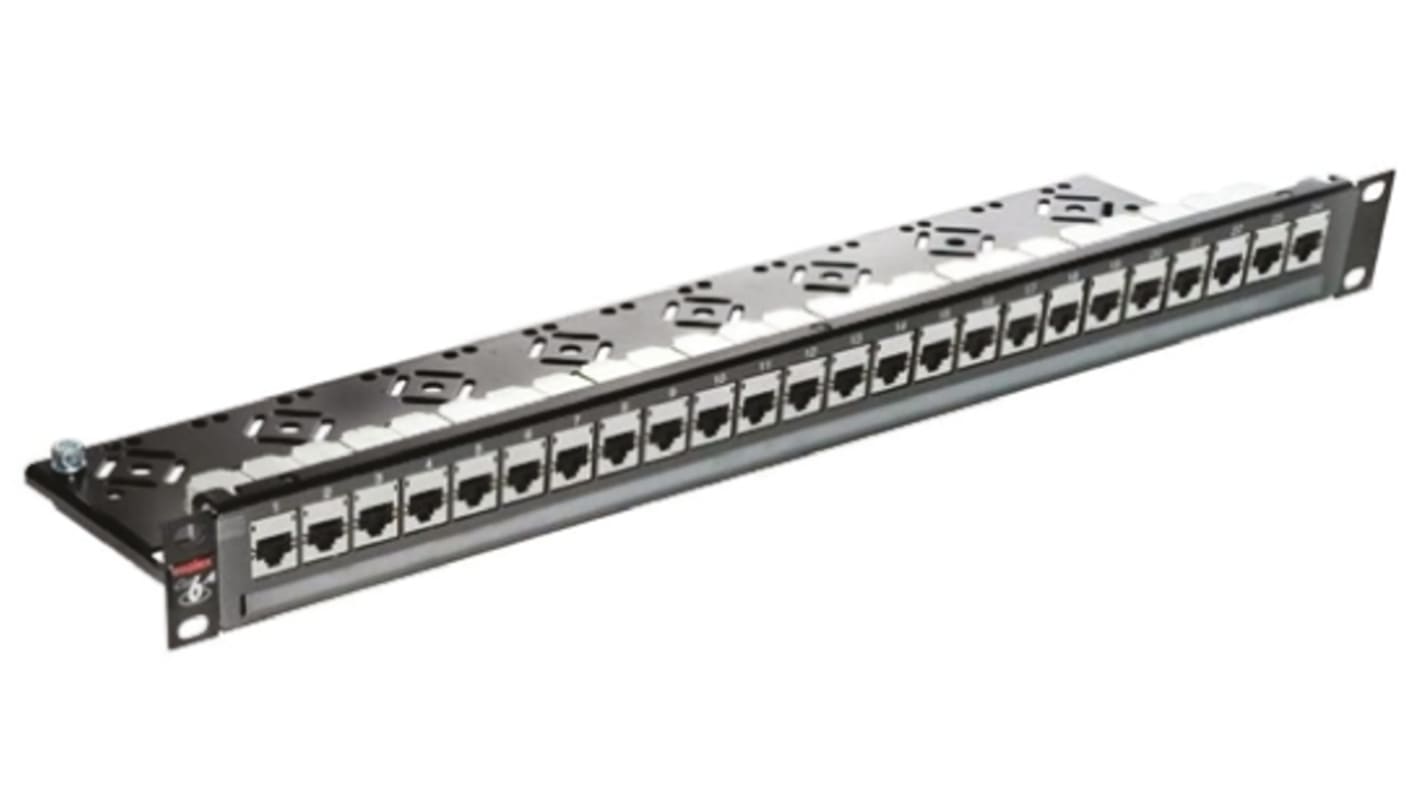 Molex Premise Networks PowerCat Series Cat6a 24 Port IDC RJ Patch Panel STP 1U