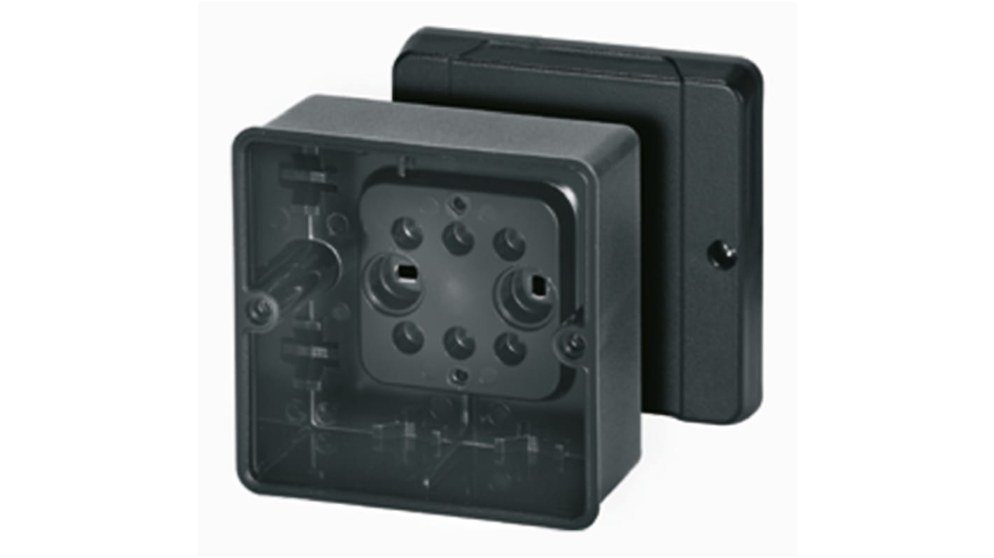 HENSEL DK Series Black Thermoplastic Junction Box, 98 x 98 x 61mm