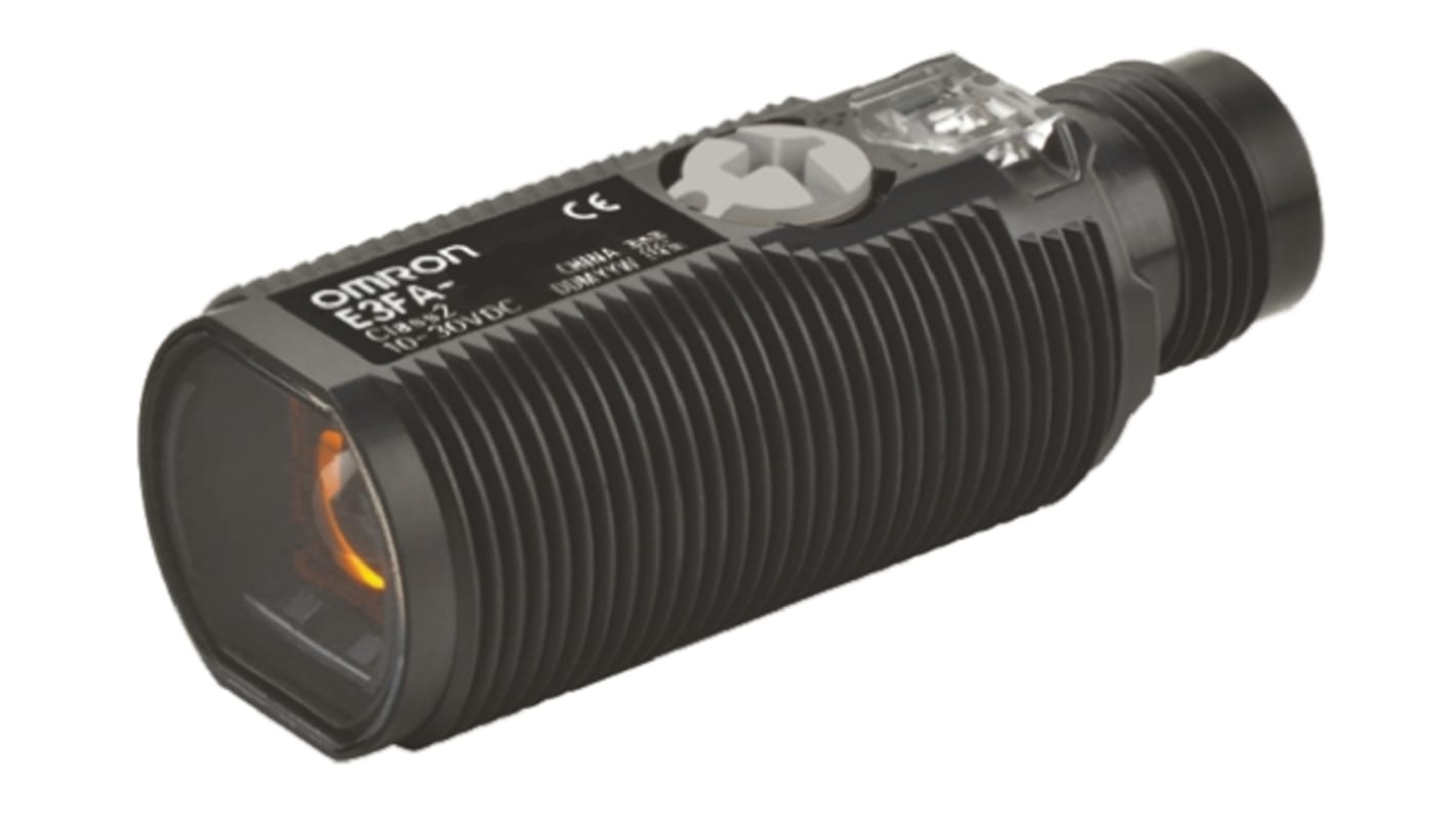 Rs-Online Sensore fotoelettrico Cilindrico Omron a diffusione rilevamento 1 m uscita NPN