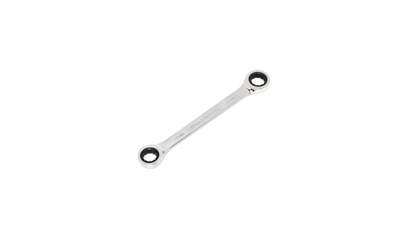 GearWrench Ratchet Spanner, 17mm, Metric, Double Ended, 230 mm Overall