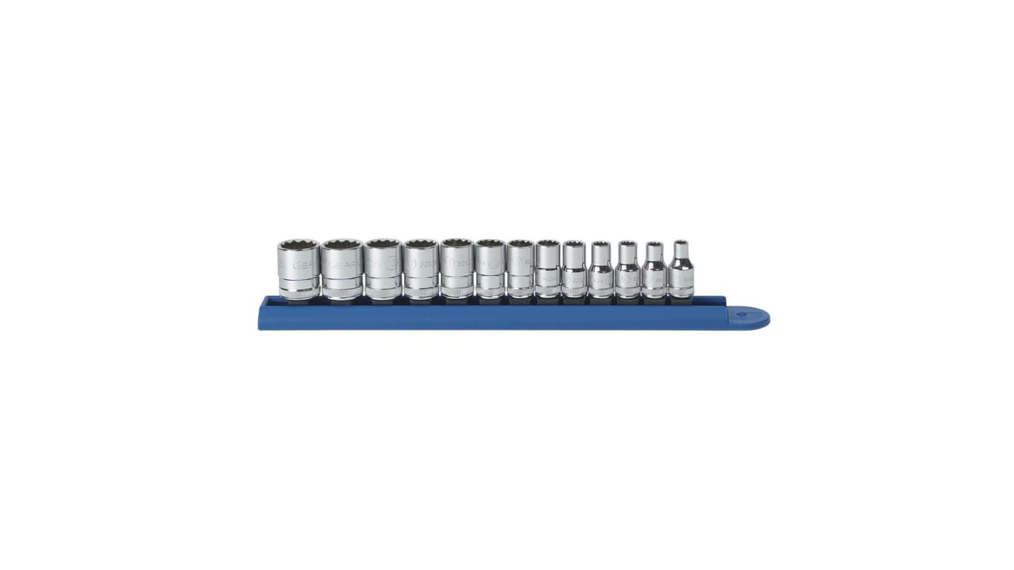 GearWrench 13-Piece Metric 1/4 in Standard Socket Set, 12 point