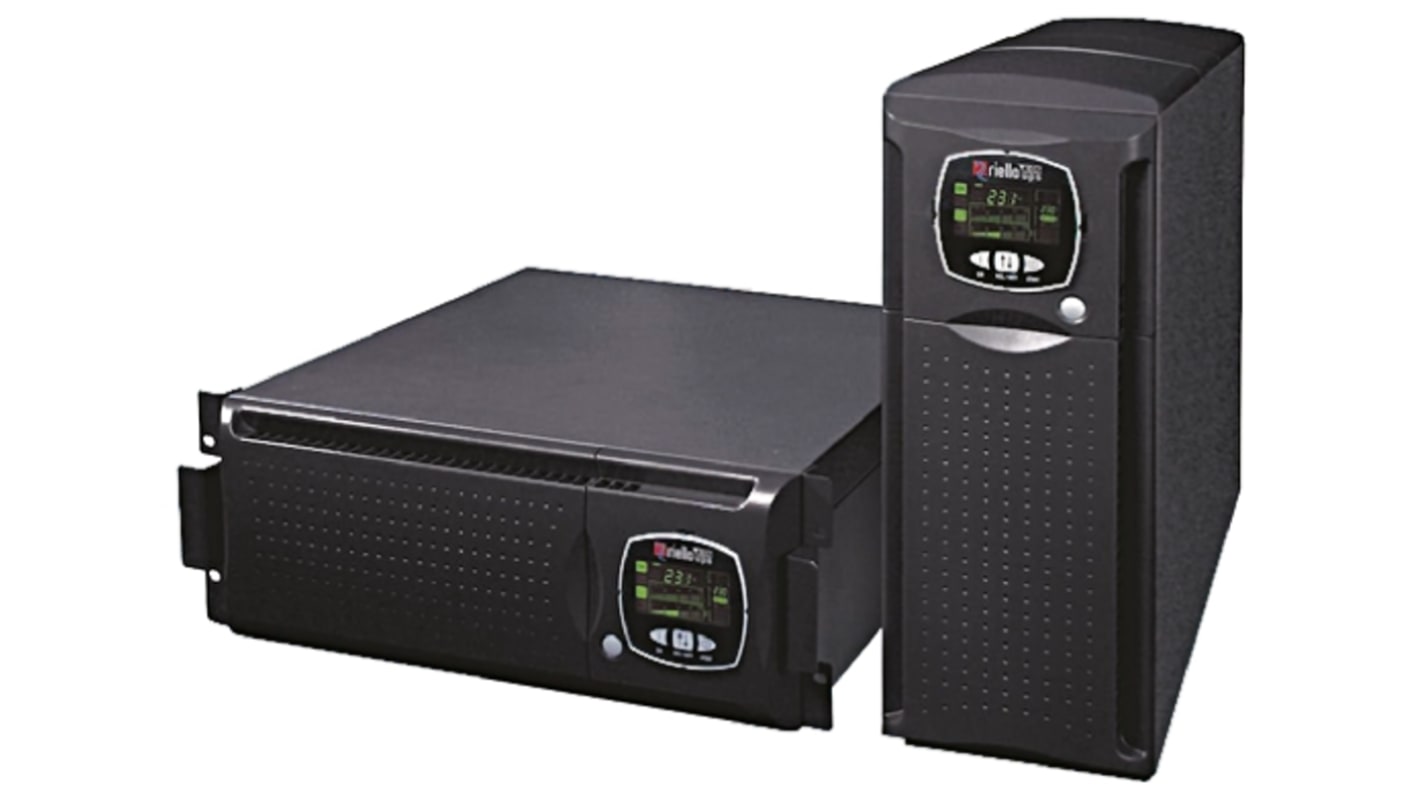 Riello 230V Input Rack Mount Uninterruptible Power Supply, 4000VA (2.4kW), Dialog Dual