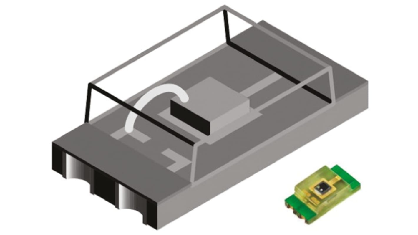 Vishay SMD Fototransistor Sichtbares Licht, 440nm → 800nm / 50μA, 3-Pin 1206