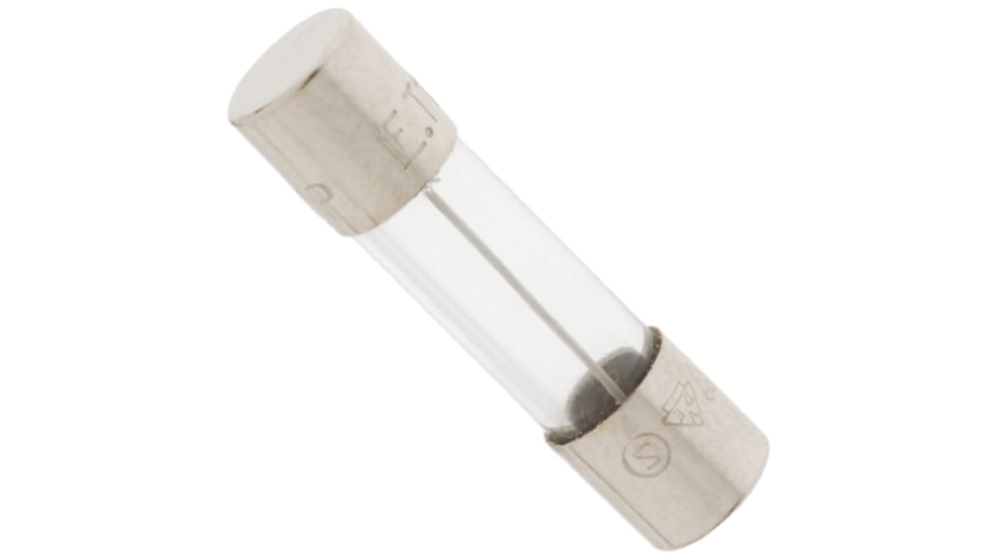 Littelfuse 1.6A F Glass Cartridge Fuse, 5 x 20mm