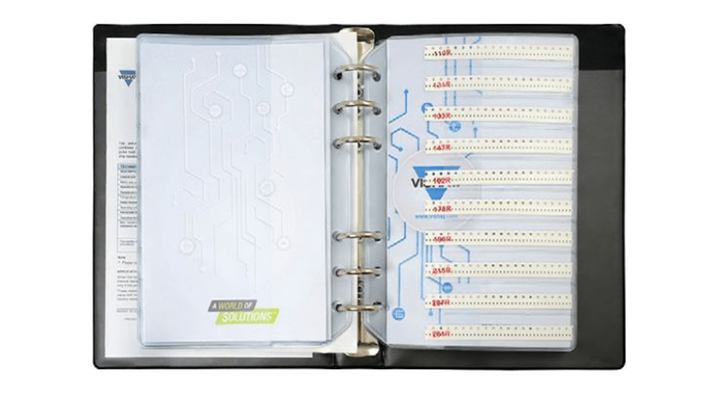 Vishay, D12/CRCW0805 Thick Film, SMT 122 Resistor Kit, with 6100 pieces, 10 Ω → 1MΩ