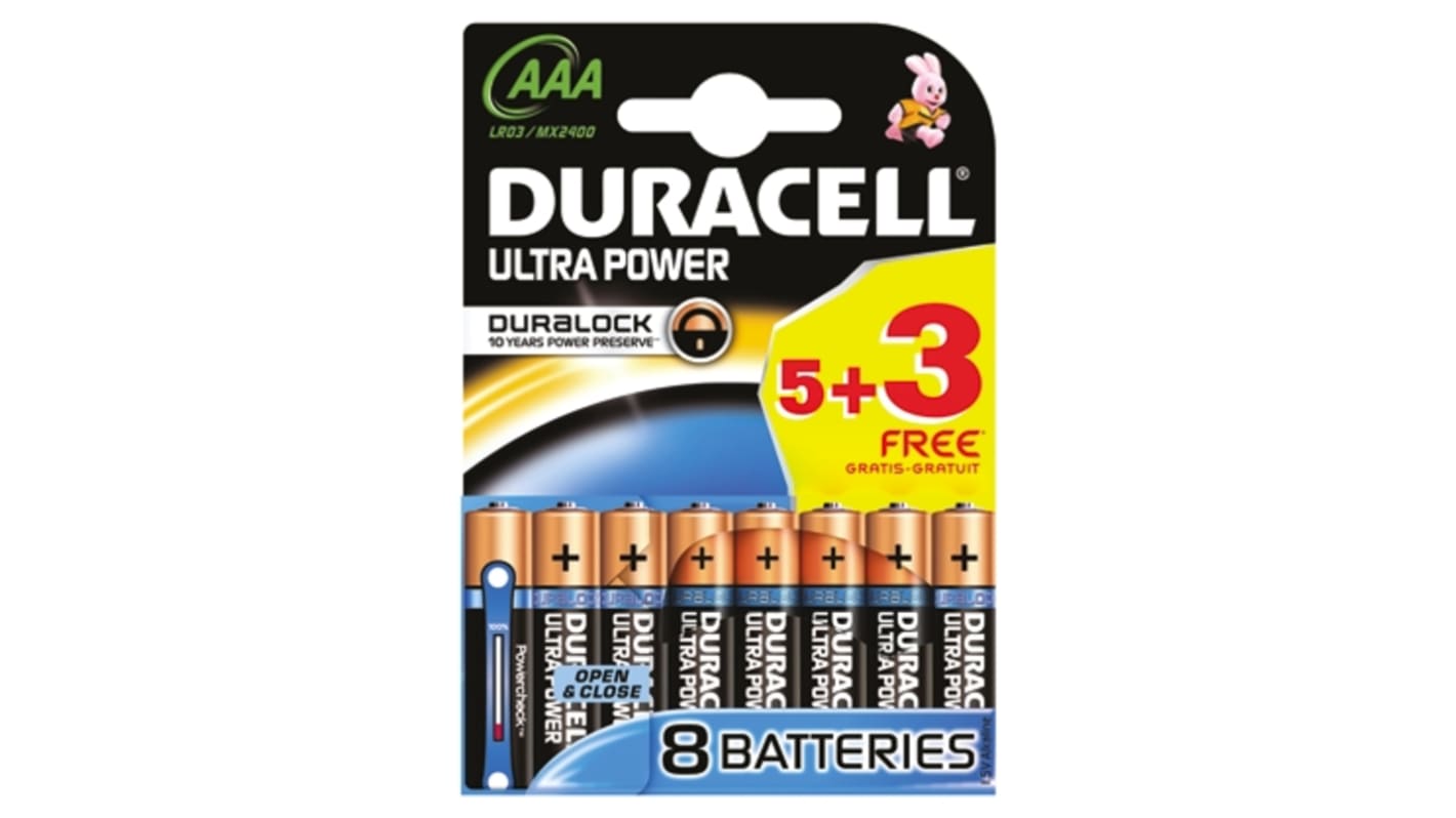 Duracell Ultra Power Alkaline AAA Battery 1.5V