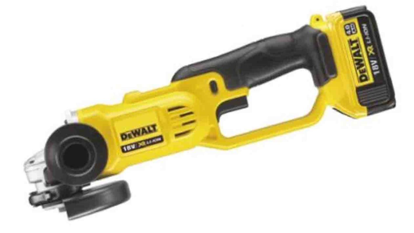DCG412M2 GB DeWALT DCG412 18V XR 125mm Cordless Angle Grinder UK Plug RS